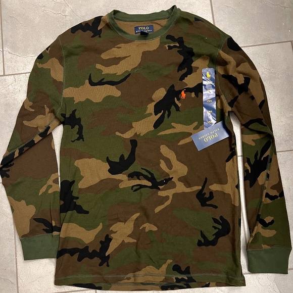 Ralph Lauren waffle knit long sleeve t shirt - Picture 1 of 3